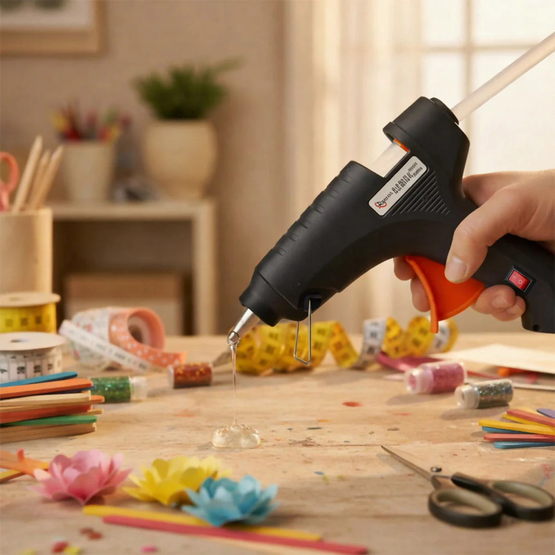 Electric Hot Melt Glue Gun – 60W Quick Heating & Precise Bonding