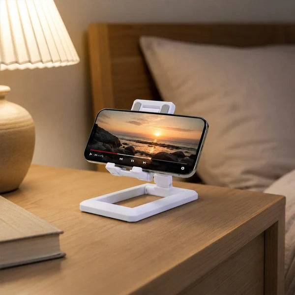 Foldable Plastic Mobile Phone Holder – Adjustable & Portable Stand