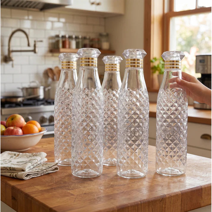 Water Bottle Set – Stylish 1000ml Capacity For daily use (Pack of 6)