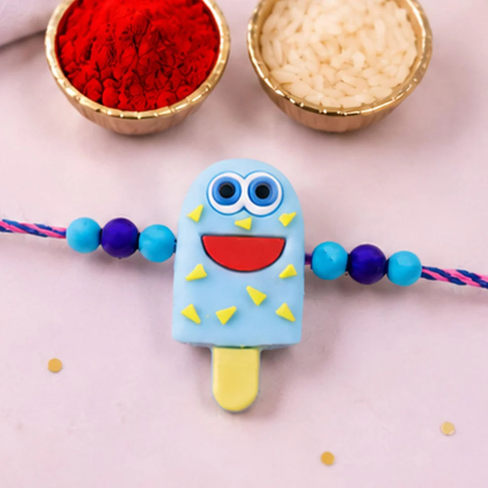 Cartoon Kids Rakhi – Smiling Ice Cream Designer for Brother (pack of 5)