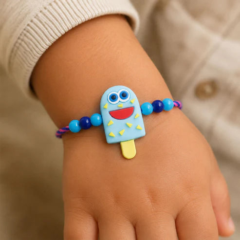 Cartoon Kids Rakhi – Smiling Ice Cream Designer for Brother (pack of 5)
