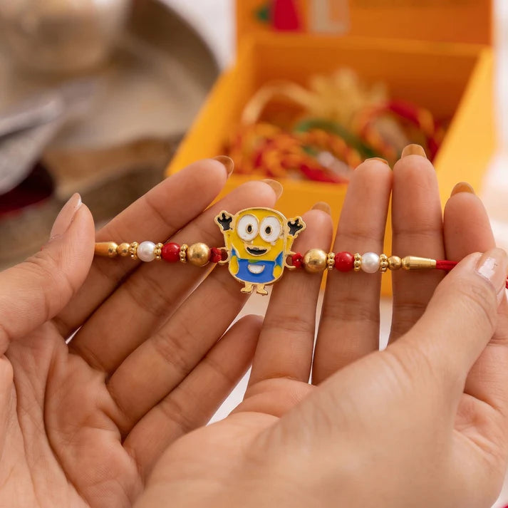 Rakhi – Cute Cartoon Character with Beads and Soft Thread  (pack of 10)