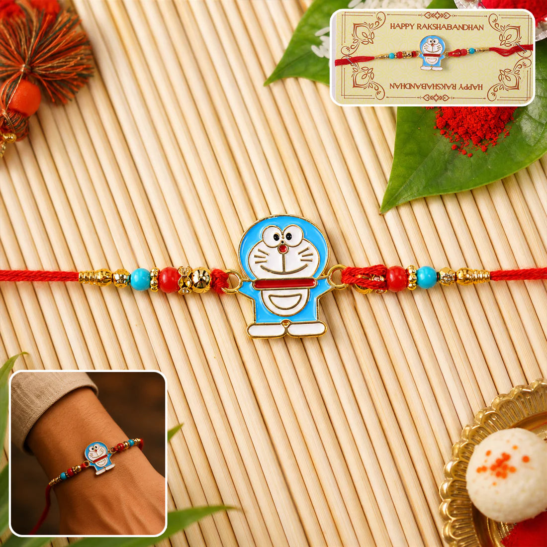 Beaded Rakhi – Stylish and Traditional Gift for Brother(pack of 10)(please mail to order less quantity)