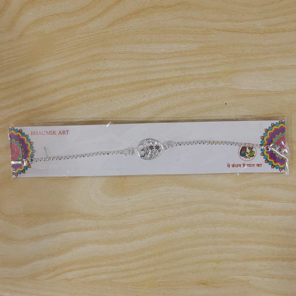 Om Symbol Rakhi – Elegant Floral Design for Brothers and Sisters (pack of 10)
